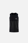 Paneled Mesh Singlet, Black