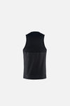 Paneled Mesh Singlet, Black