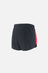 2in Paneled Training Shorts, Black/Team Red