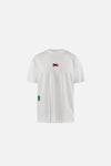 Short Sleeve Boxy Training Tee, Lunar White Flame