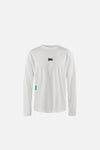 Long Sleeve Boxy Training Tee, Lunar White Flame
