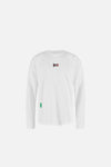 Long Sleeve Boxy Training Tee, White