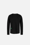 Quick-Dry Boxy Long Sleeve Tee, Black