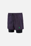 Ultralight Nylon Trail Shorts, Nightshade/Black