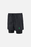 Ultralight Nylon Trail Shorts, Obsidian/Black