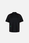 Quarter Zip Training Shirt, Black/Red