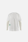 Boxy Compression Training Tee, Lunar White/White