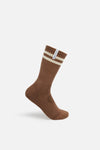 Zonal Organic Cotton Socks, Brown/Sand