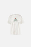 California Cotton Tee, Mountains Vintage White