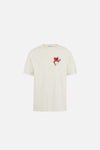 California Cotton Tee, Run With Heart Vintage White