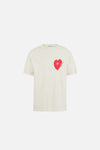 California Cotton Tee, Run in Love Vintage White