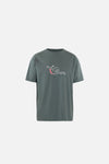 California Cotton Tee, Snail Cool Sage