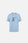 California Cotton Tee, Teddy Light Blue