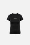 Aloe Short Sleeve Fitted Tee, Black