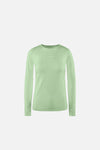 Aloe Long Sleeve Fitted Tee, Pistachio
