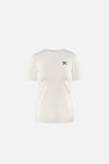 Paneled Short Sleeve Tee, Lunar White