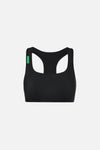 Medium Support Racer-Back Bra, Black