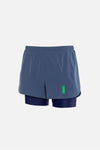 2-in-1 Trail Shorts, Slate Blue/Indigo