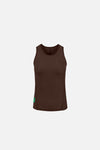 Fitted Training Tank Top, Umber