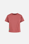 Fitted Cropped T-Shirt, Vintage Red