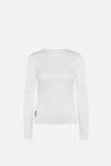 Paneled Long Sleeve T-Shirt, Lunar White