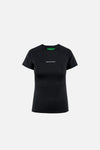 Lightweight Short Sleeve Fitted Tee, Black