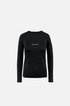 Lightweight Long Sleeve Fitted Tee, Black